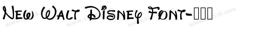 New Walt Disney Font字体转换